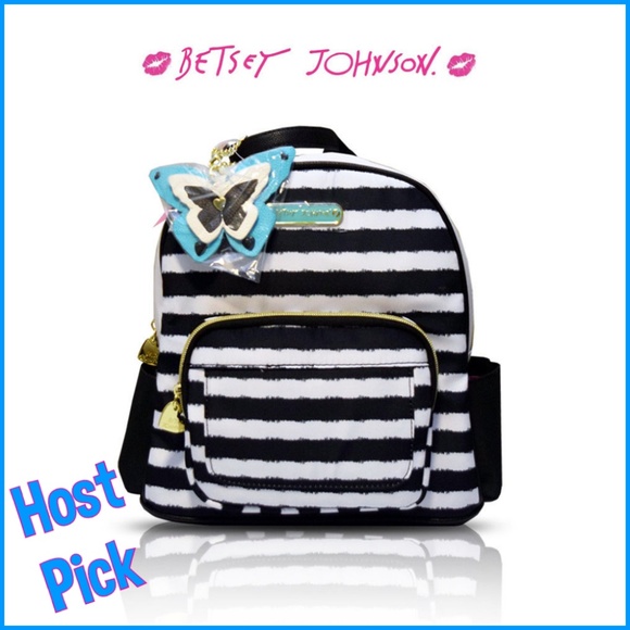 Betsey Johnson Handbags - $ALE⭐️Betsey Johnson Black White B-pack